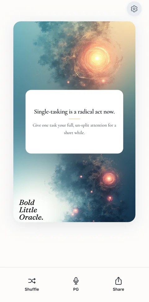 Gentle mode — warm guidance